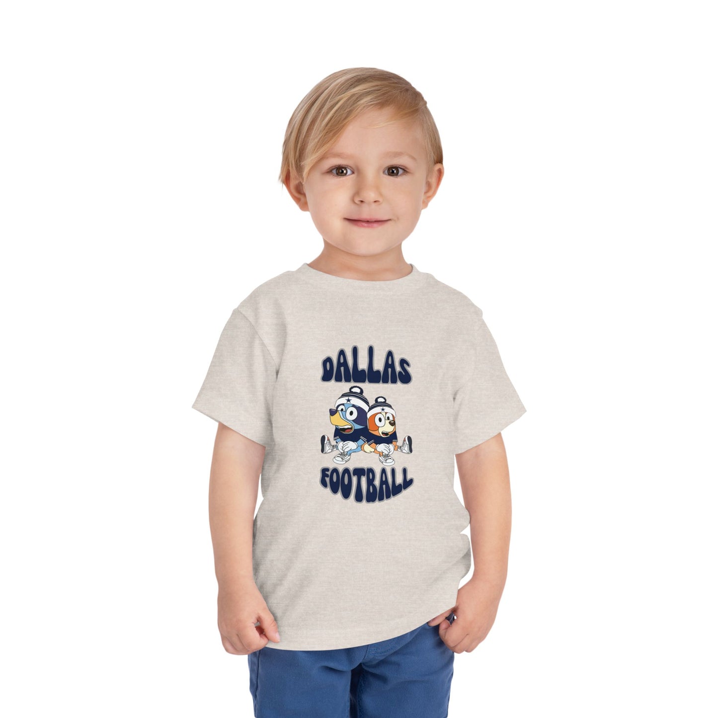 Toddler Bluey & Bingo Design Dallas Football - Inspired T-Shirt