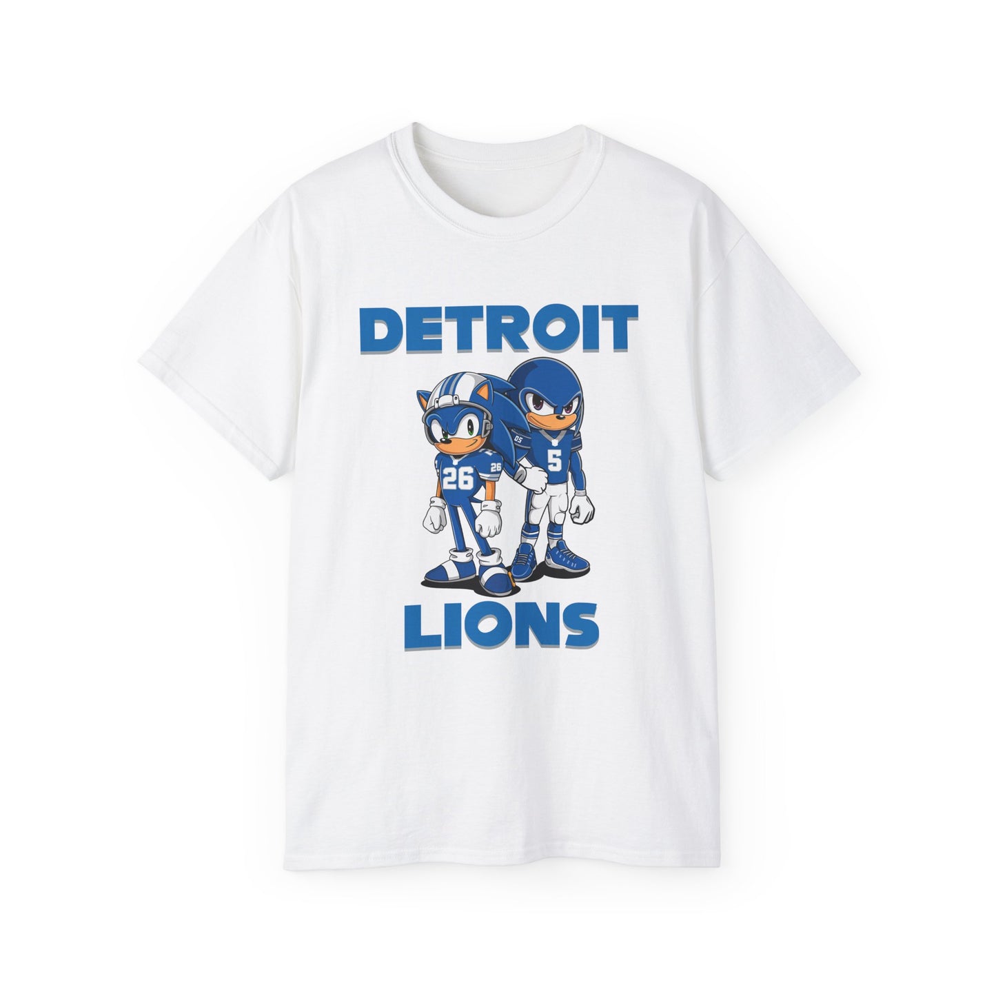 Sonic and Knuckles Jahmyr Gibbs and David Montgomery Detroit Lions Unisex Tee Shirt