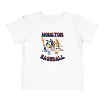 Toddler Bluey Design Houston Baseball - Inspired T-Shirt