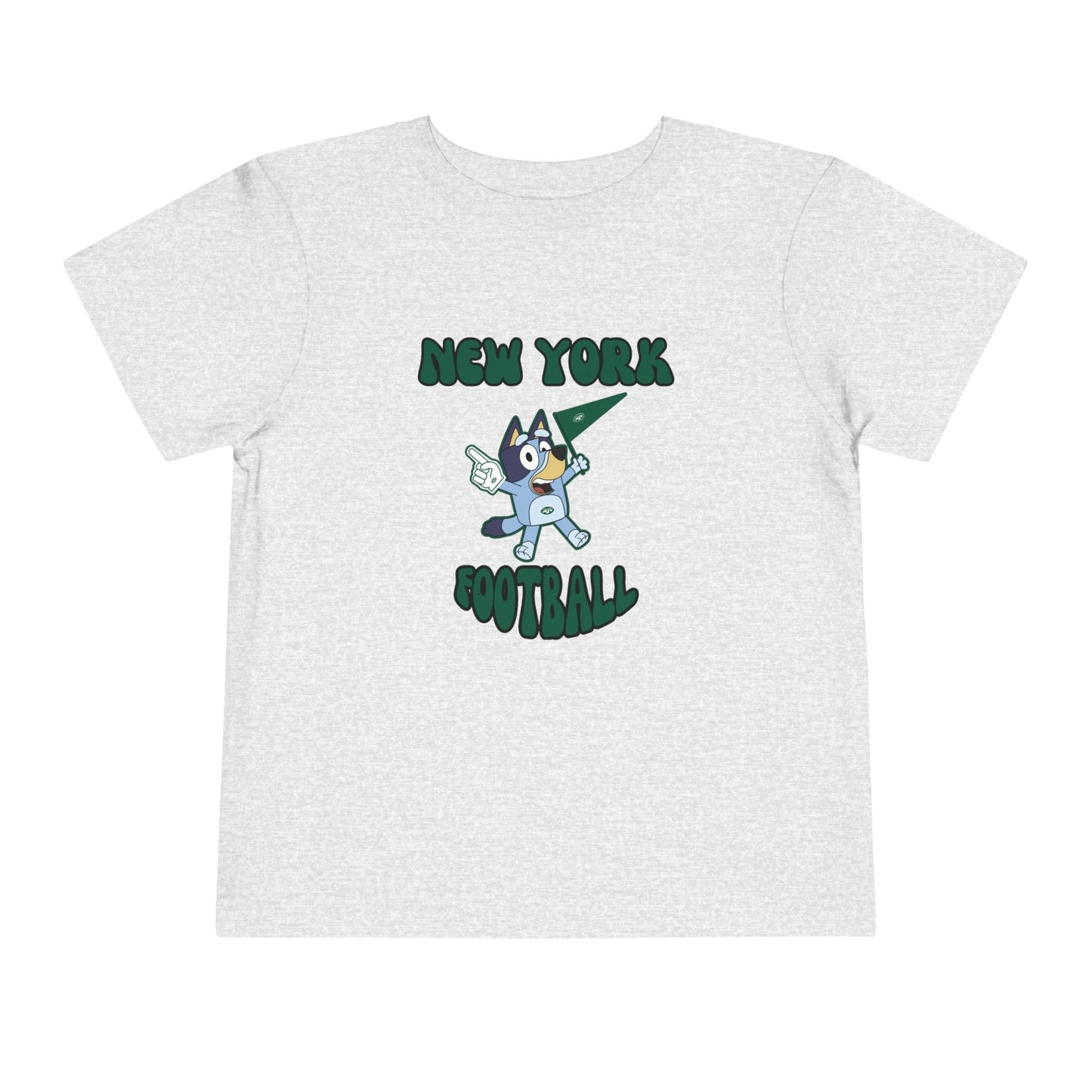 Toddler Bluey Design New York Jets Football -Inspired T-Shirt