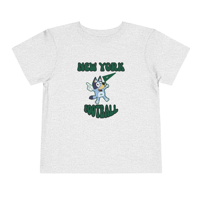 Toddler Bluey Design New York Jets Football -Inspired T-Shirt