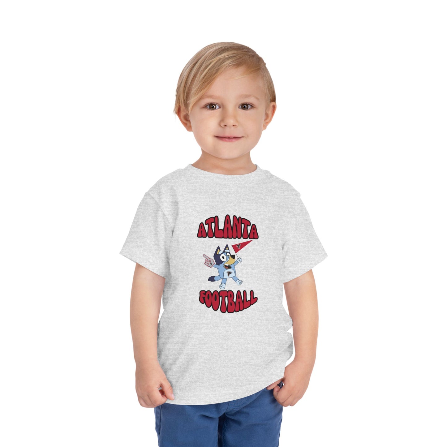 Toddler Bluey Design Atlanta Falcons Football  -Inspired T-Shirt