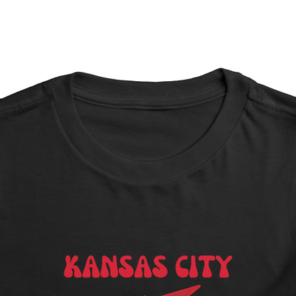 Toddler Bluey Design Kansas City Chiefs Football -Inspired T-Shirt