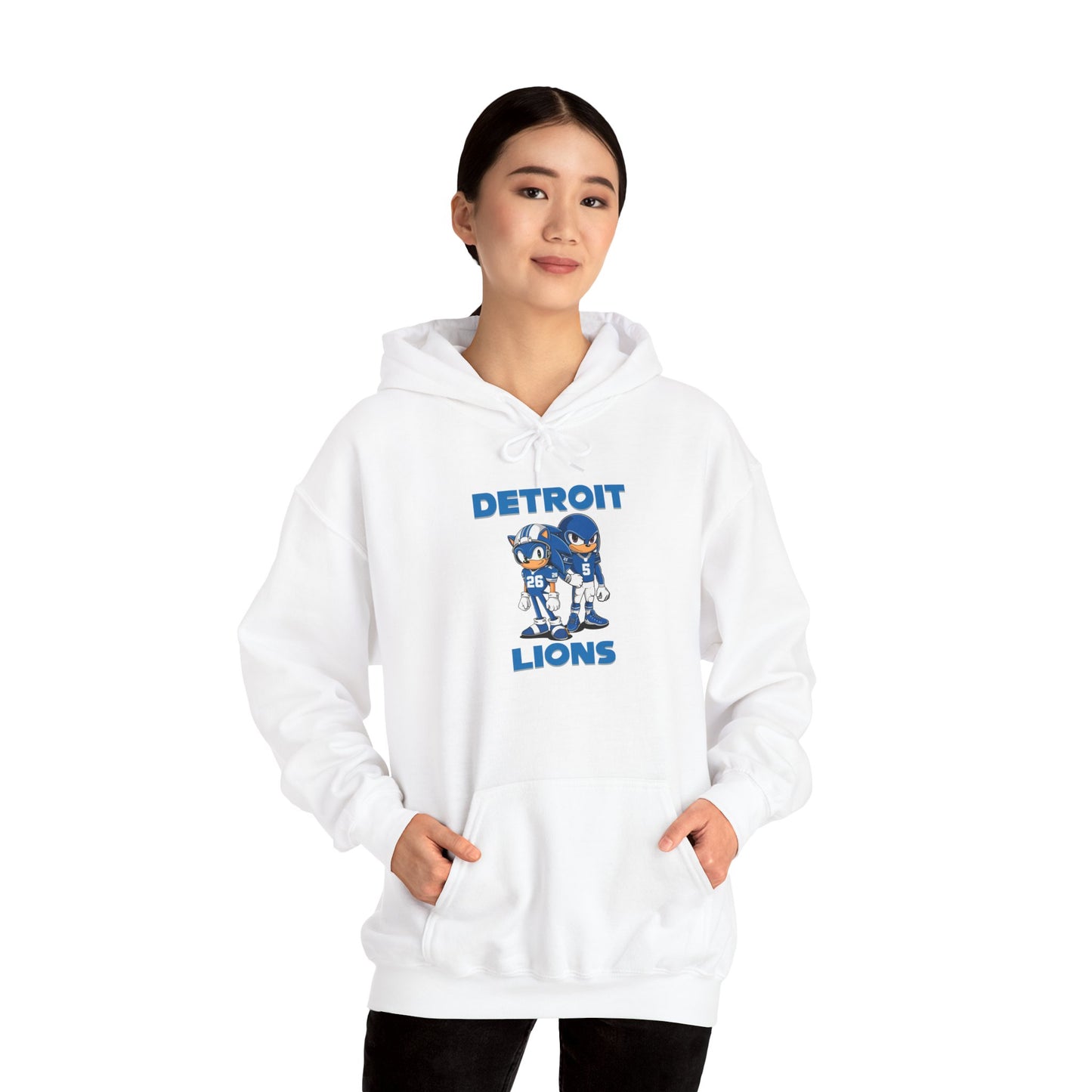 Sonic and Knuckles Jahmyr Gibbs and David Montgomery Detroit Lions Unisex Hoodie