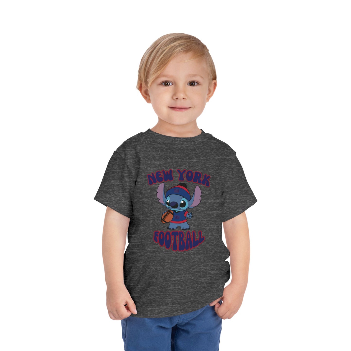 Toddler Stitch Design Giants Football - Inspired T-Shirt