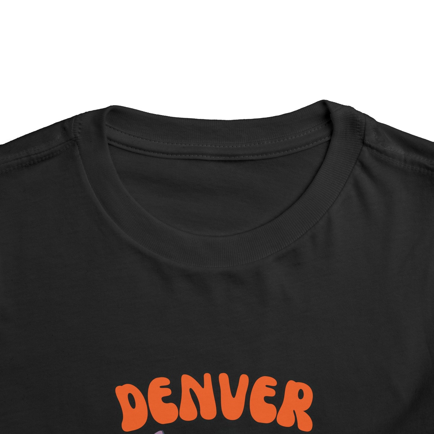 Toddler Stitch Design Broncos Football - Inspired T-Shirt