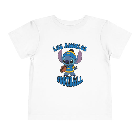 Toddler Stitch Design Chargers Football - Inspired T-Shirt