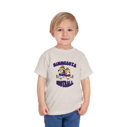 Toddler Bluey & Bingo Design Vikings Football - Inspired T-Shirt