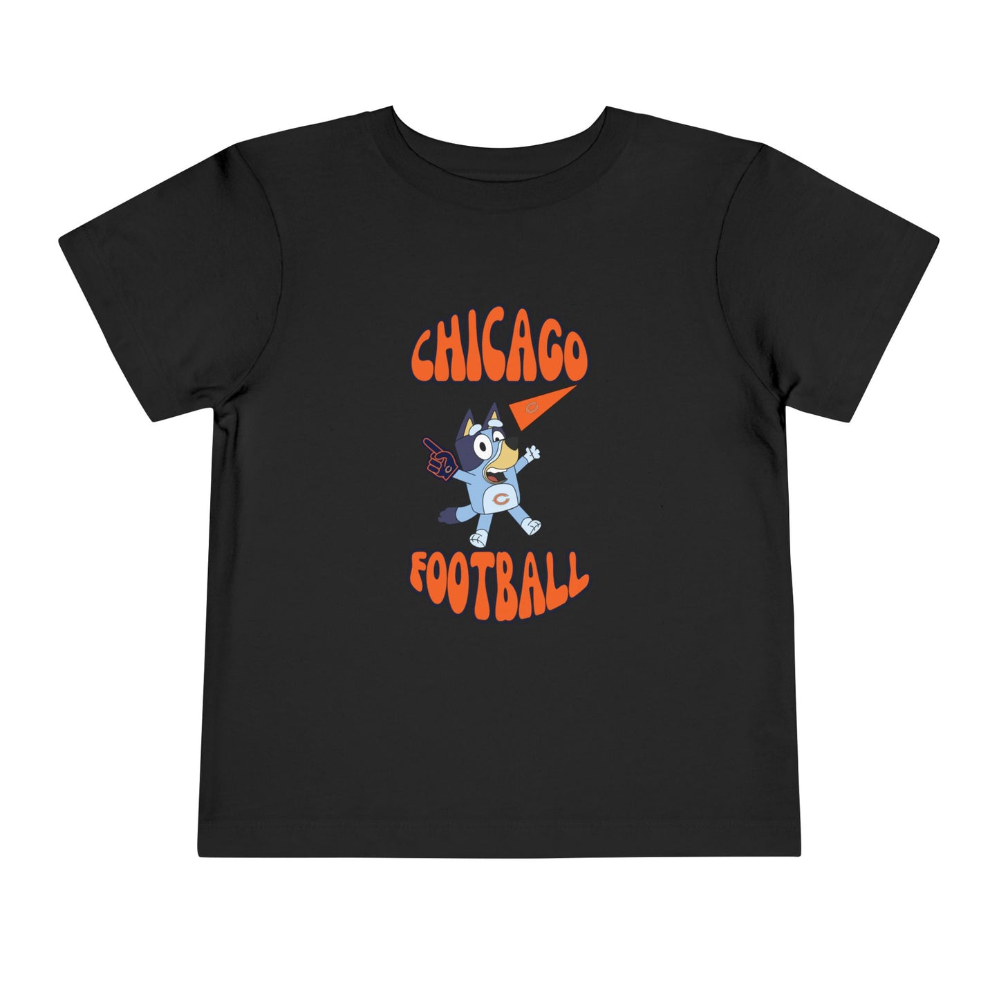 Toddler Bluey Design Chicago Bears Football - Inspired T-Shirt