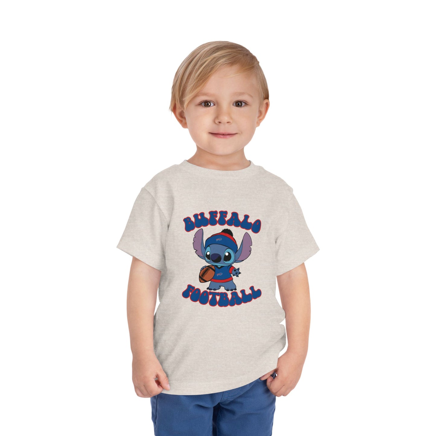 Toddler Stitch Design Bills Football - Inspired T-Shirt