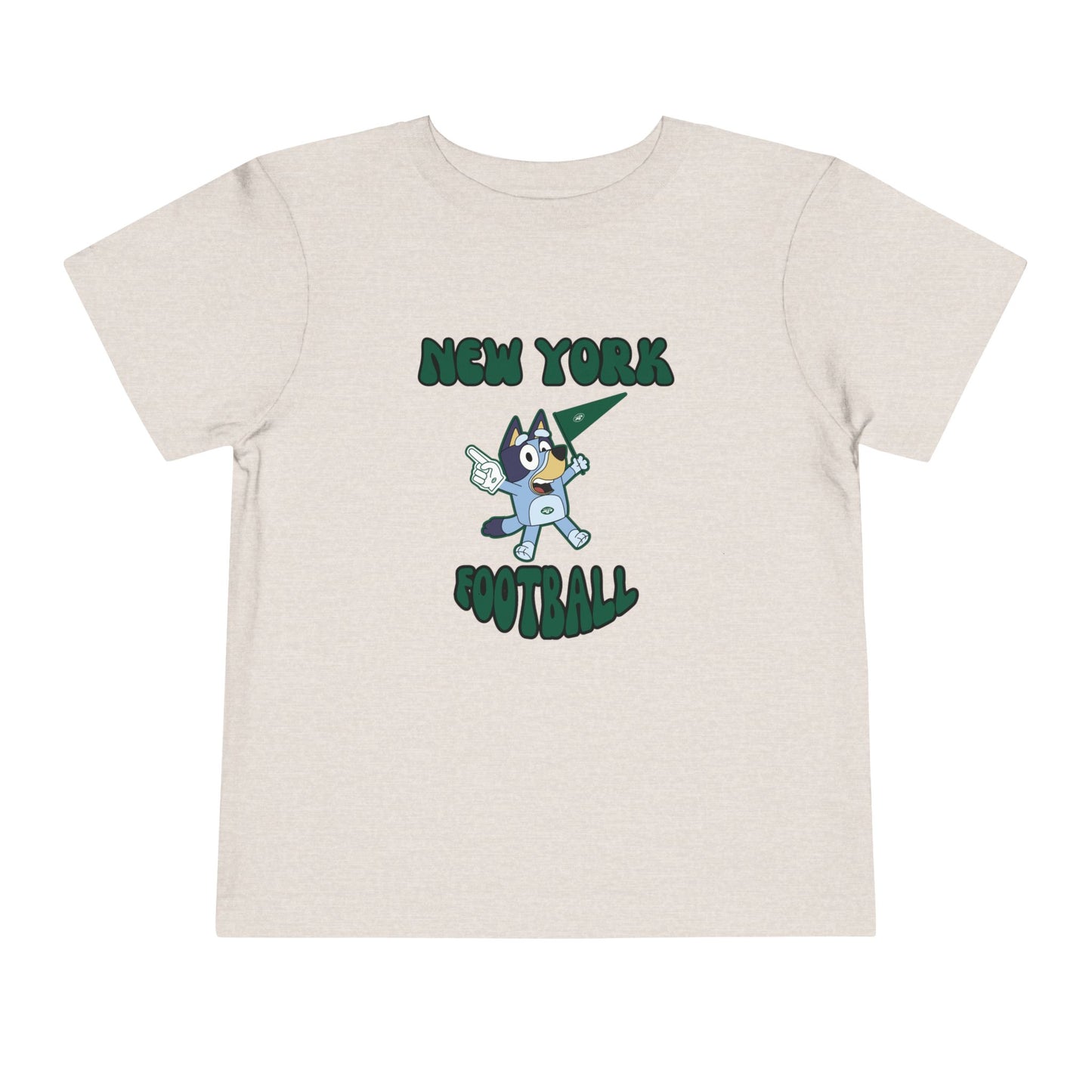 Toddler Bluey Design New York Jets Football -Inspired T-Shirt