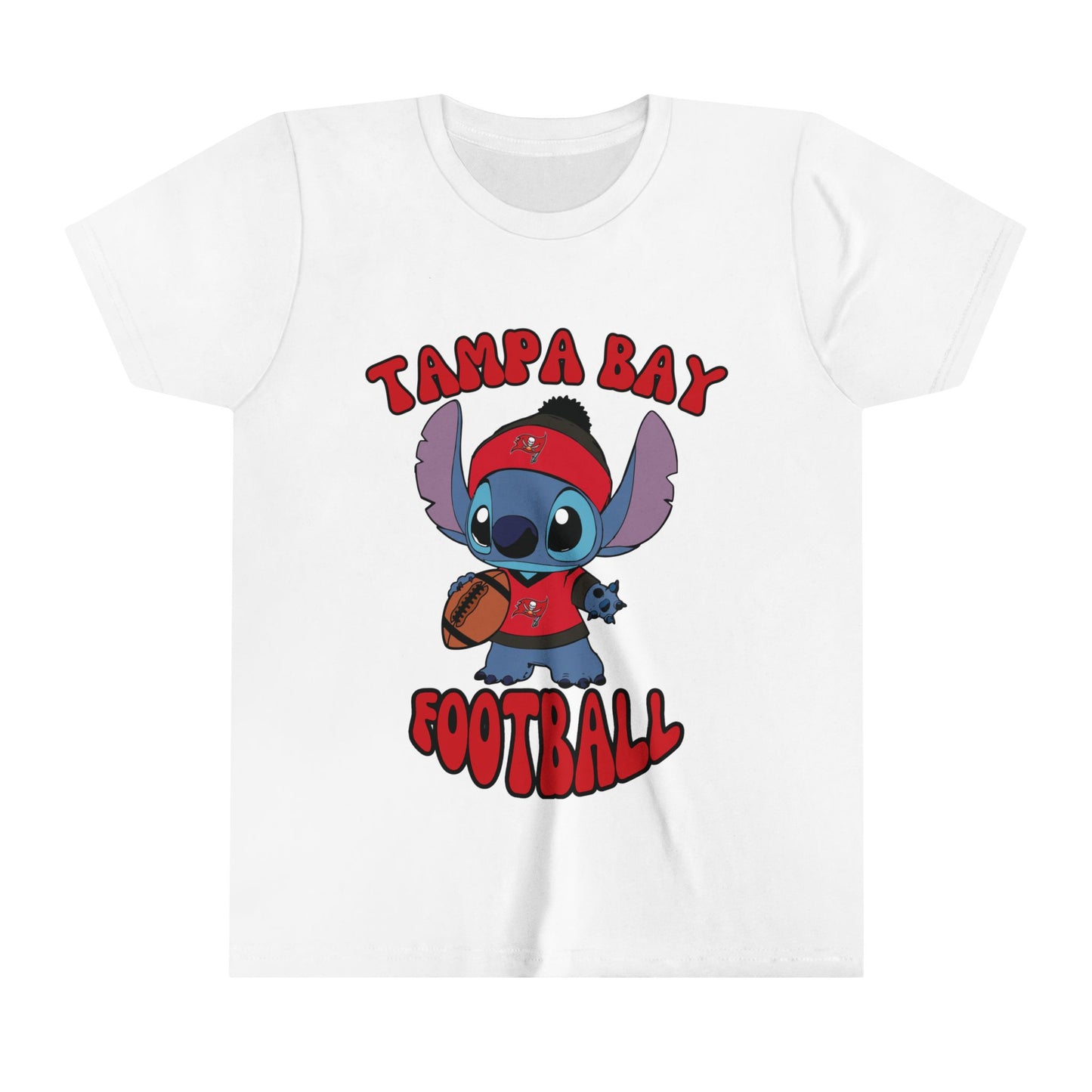 Youth Stitch Design Buccaneers Football - Inspired T-Shirt