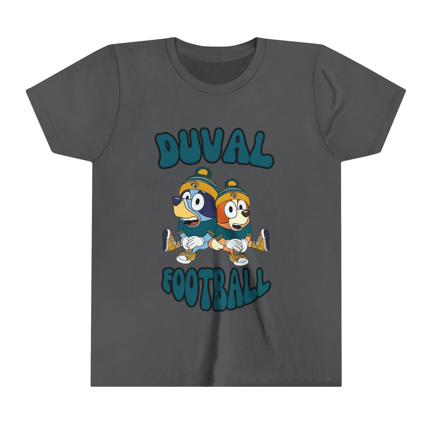 Youth Bluey & Bingo Design Jaguars Football - Inspired T-Shirt