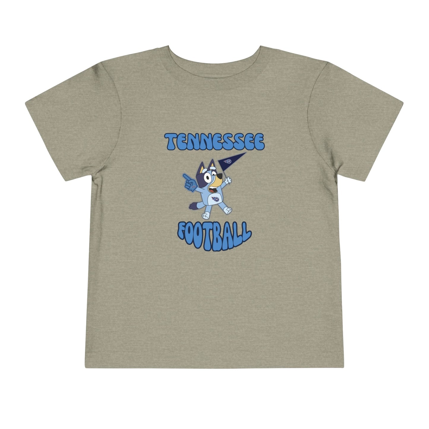 Toddler Bluey Design Tennessee Titans Football -Inspired T-Shirt