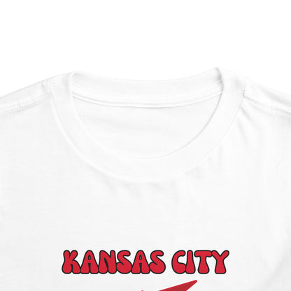 Toddler Bluey Design Kansas City Chiefs Football -Inspired T-Shirt