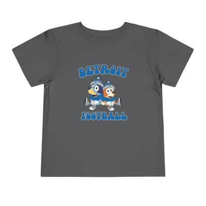 Toddler Bluey & Bingo Design Detroit Lions Football - Inspired T-Shirt