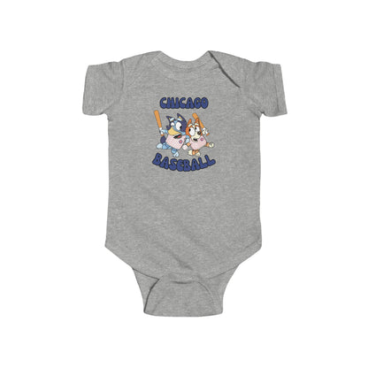 Toddler Bluey Design Chicago Cubs - Inspired Bodysuit