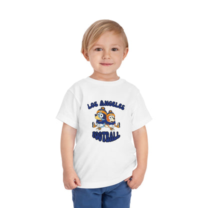 Toddler Bluey & Bingo Design Rams Football - Inspired T-Shirt