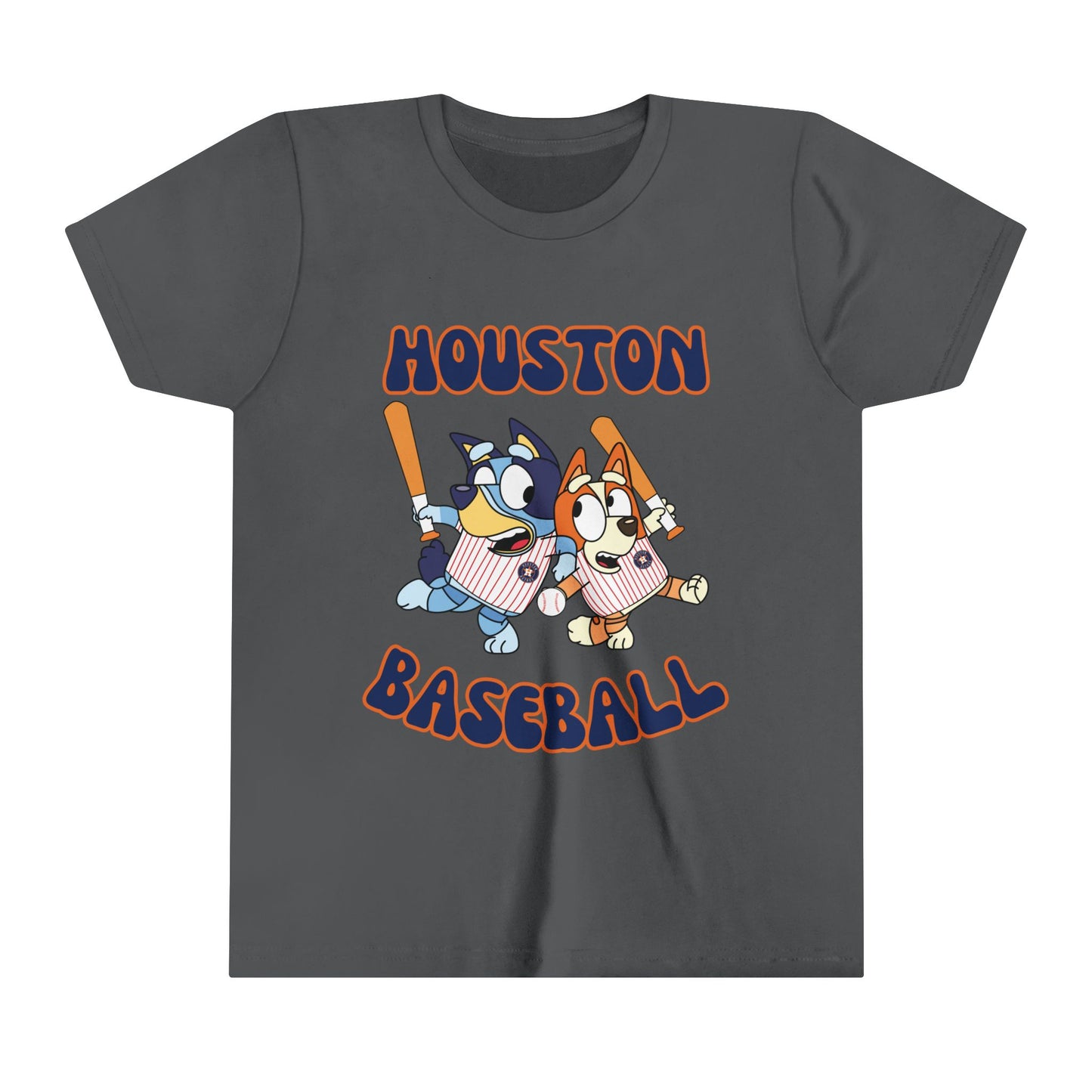 Youth Bluey Design Houston Baseball - Inspired T-Shirt