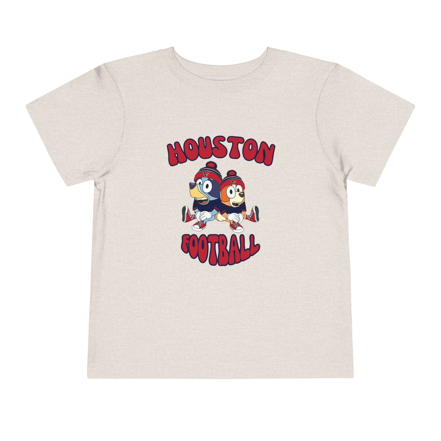 Toddler Bluey & Bingo Design Texans Football - Inspired T-Shirt