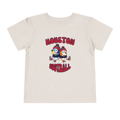 Toddler Bluey & Bingo Design Texans Football - Inspired T-Shirt