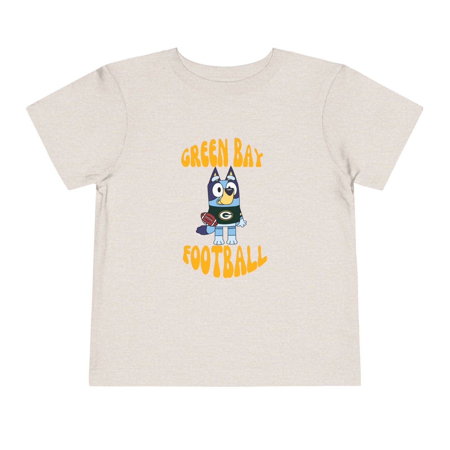 Toddler Bluey Green Bay Packers Football T-Shirt