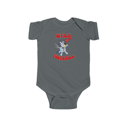 Customizable Infant Onesie - Bluey College Football Design