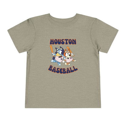 Toddler Bluey Design Houston Baseball - Inspired T-Shirt