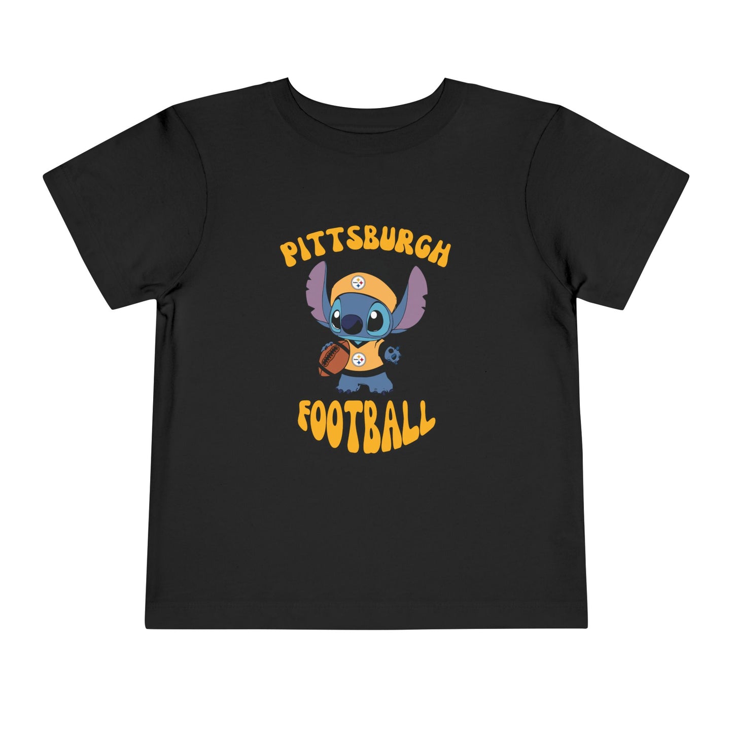 Toddler Stitch Design Steelers  Football - Inspired T-Shirt