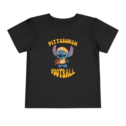 Toddler Stitch Design Steelers  Football - Inspired T-Shirt