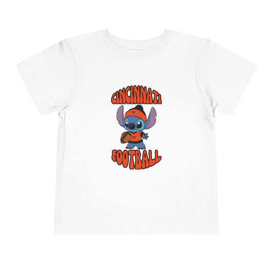 Toddler Stitch Design Bengals Football - Inspired T-Shirt