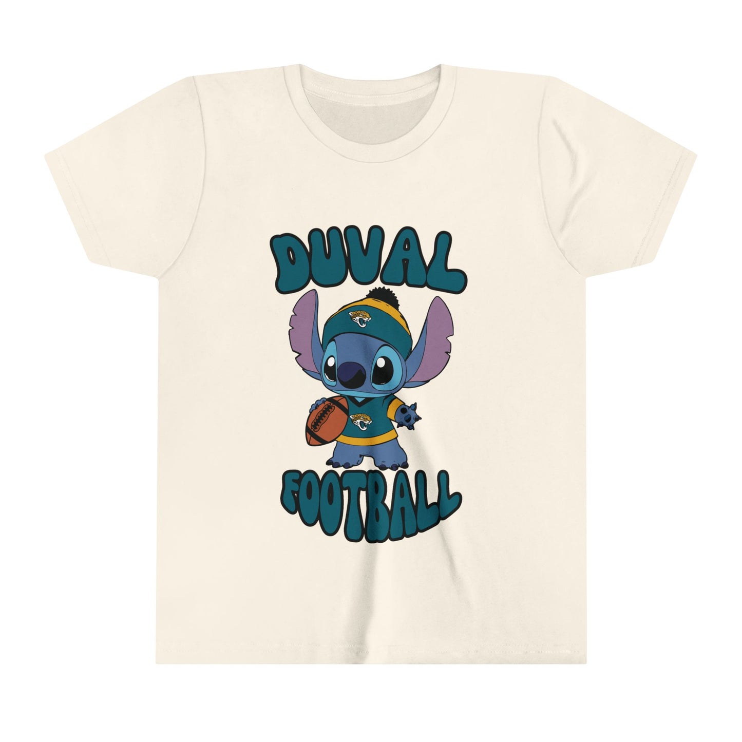 Youth Stitch Design Jaguars Football - Inspired T-Shirt