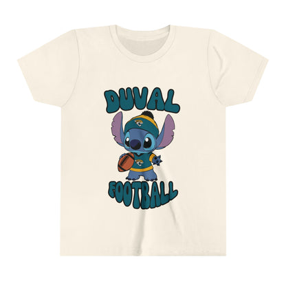 Youth Stitch Design Jaguars Football - Inspired T-Shirt