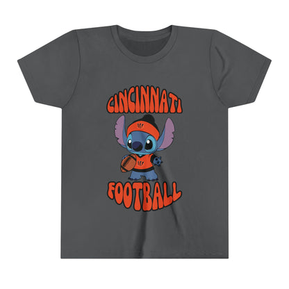 Youth Stitch Design Bengals Football - Inspired T-Shirt