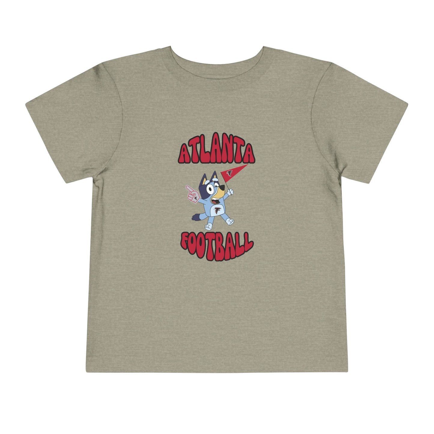 Toddler Bluey Design Atlanta Falcons Football  -Inspired T-Shirt