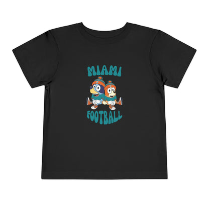 Toddler Bluey & Bingo Design Dolphins Football - Inspired T-Shirt