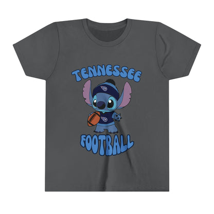 Youth Stitch Design Titans Football - Inspired T-Shirt