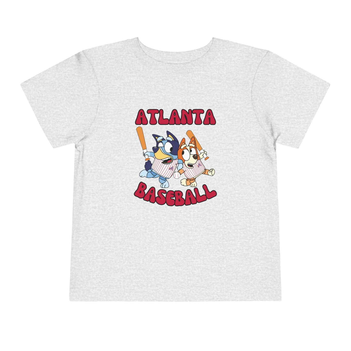 Toddler Bluey Design Atlanta Braves - Inspired T-Shirt