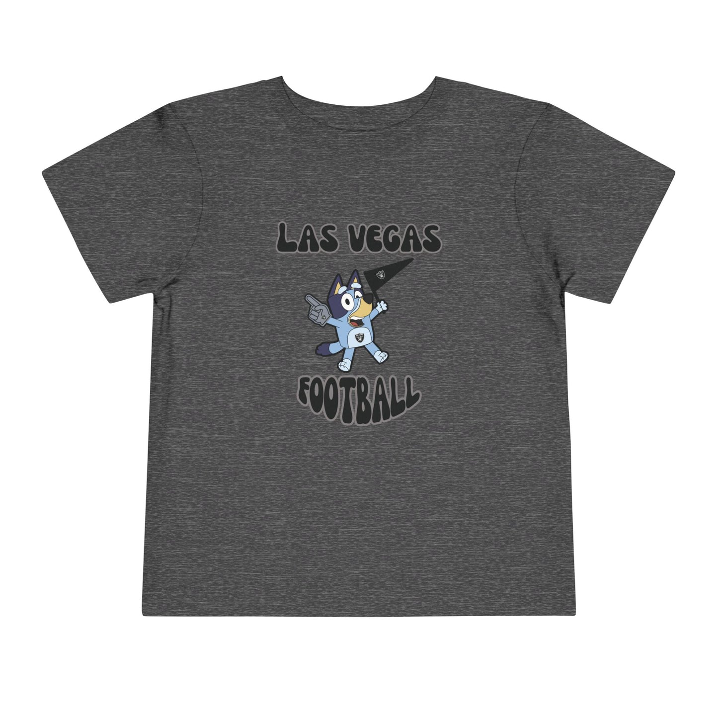 Toddler Bluey Design Las Vegas Raiders Football -Inspired T-Shirt