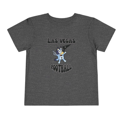 Toddler Bluey Design Las Vegas Raiders Football -Inspired T-Shirt