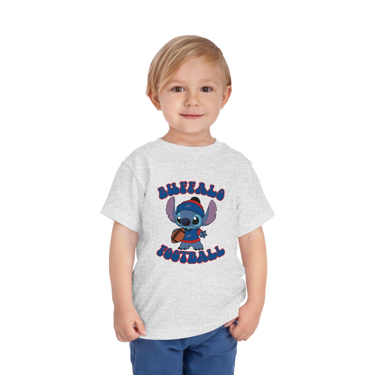 Toddler Stitch Design Bills Football - Inspired T-Shirt