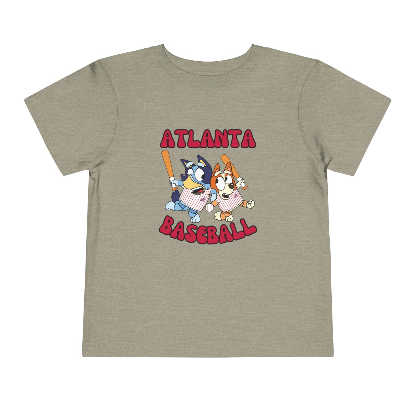 Toddler Bluey Design Atlanta Braves - Inspired T-Shirt