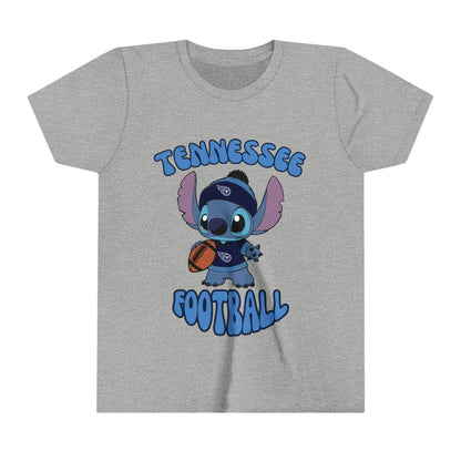 Youth Stitch Design Titans Football - Inspired T-Shirt