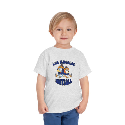 Toddler Bluey & Bingo Design Rams Football - Inspired T-Shirt