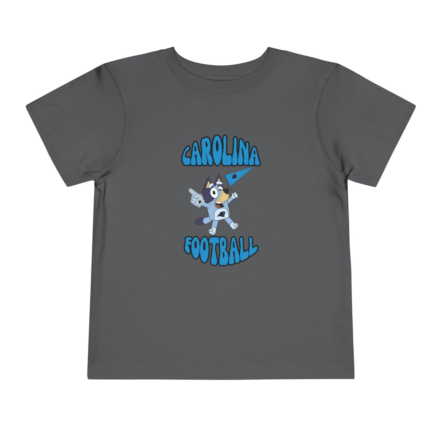 Toddler Bluey Design Carolina Panthers Football  -Inspired T-Shirt