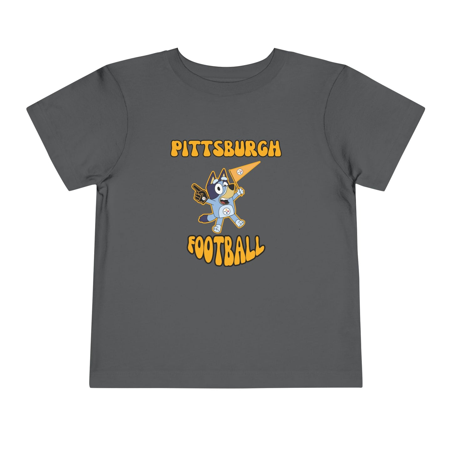 Toddler Bluey Design Pittsburgh Steelers Football -Inspired T-Shirt