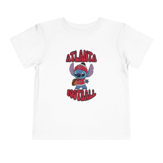 Toddler Stitch Design Falcons Football - Inspired T-Shirt