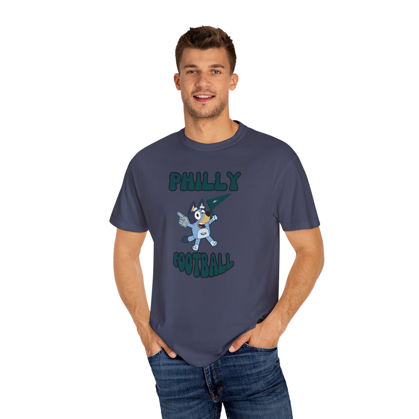 Unisex Bluey Design Philly Football -Inspired T-Shirt