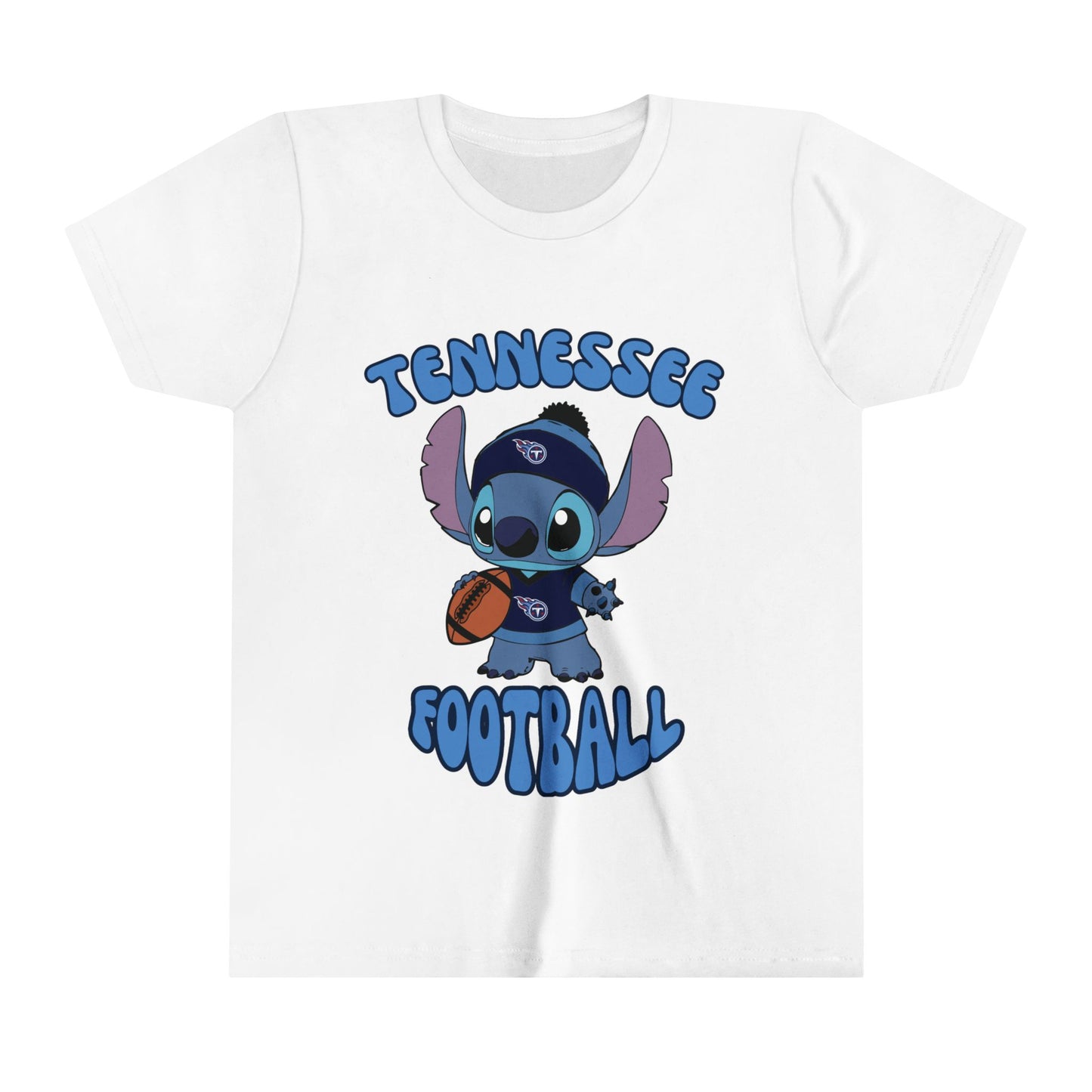 Youth Stitch Design Titans Football - Inspired T-Shirt