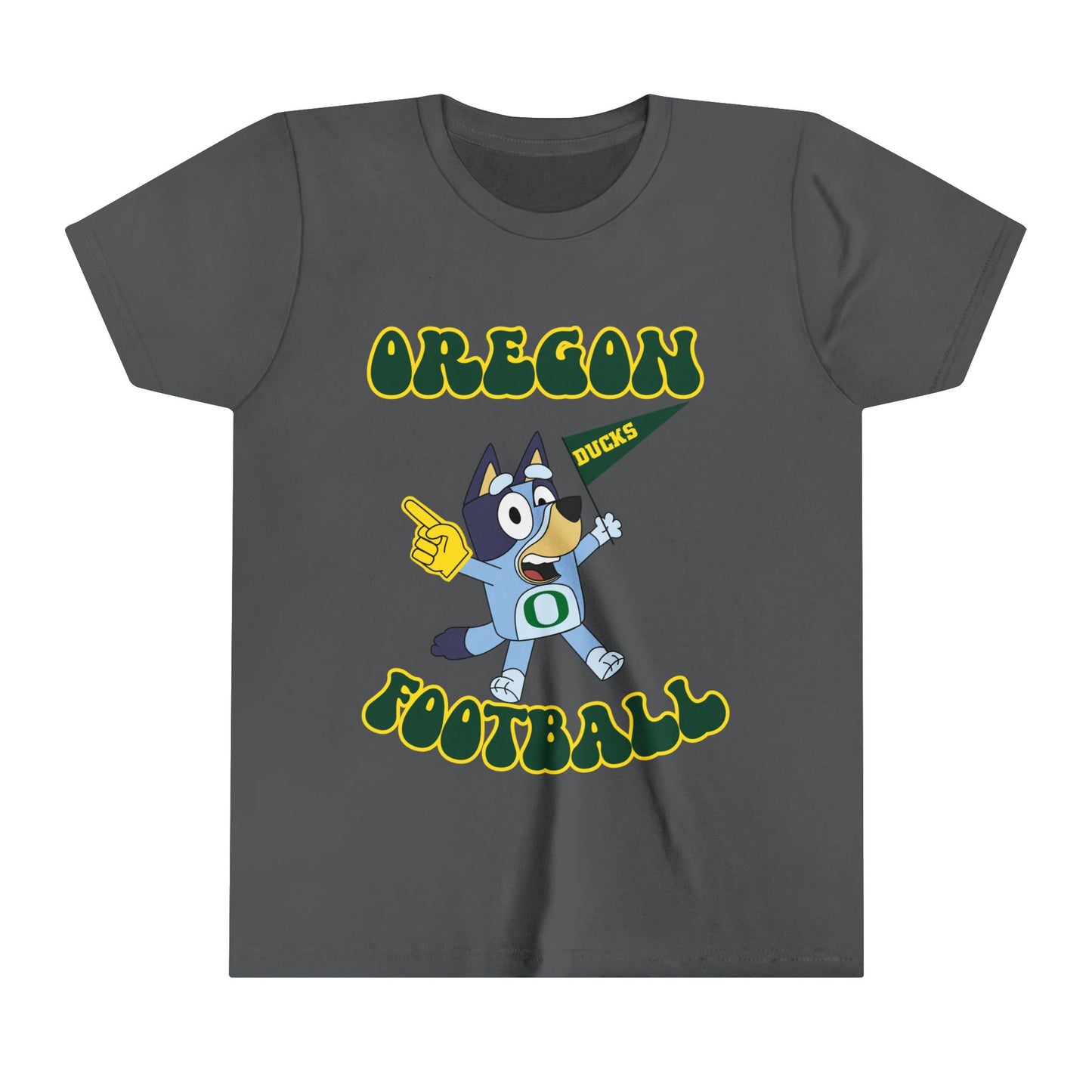 Customizable Bluey College Football Youth Tee-Shirt